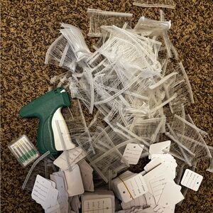 Green Tagging Gun with White Fasteners